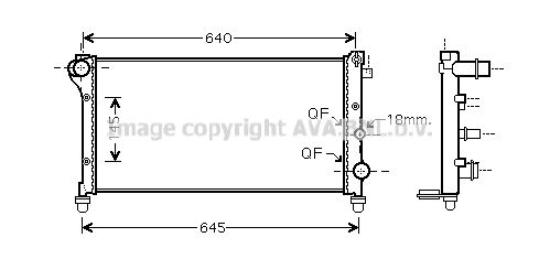 AVA QUALITY COOLING Радиатор, охлаждение двигателя FT2379